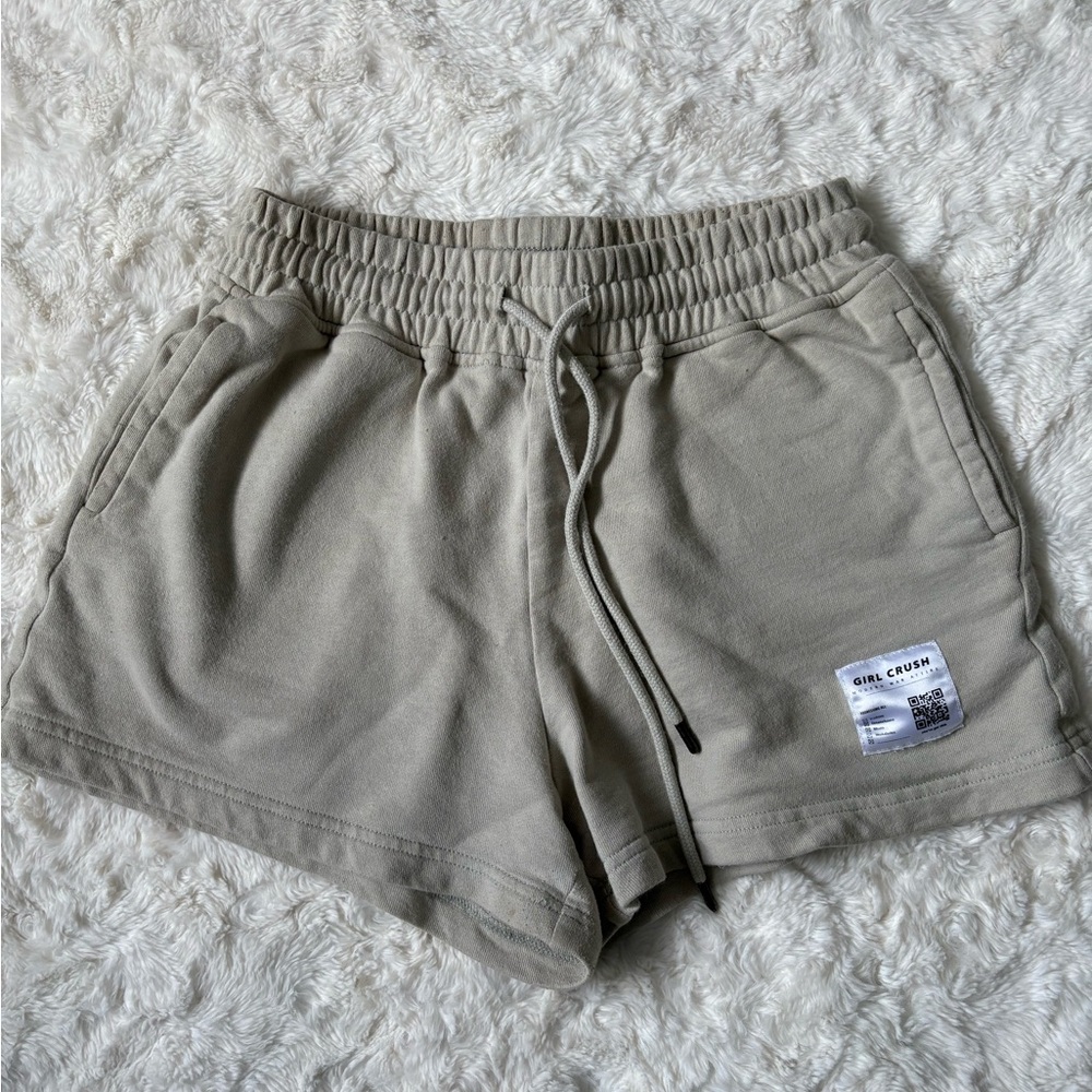 Women's Athletic Shorts - Tan